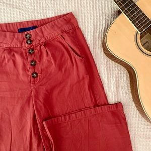 Rustic Red Cropped Summer Pant